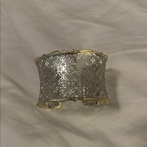 Kendra Scott Silver and Gold Filigree Bracelet